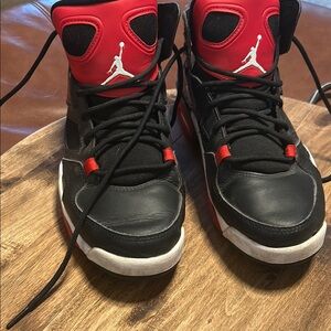 Kids Black and Red Sneakers